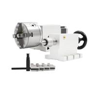 NEMA23 3/4Jaw 4th Axis 100mm Tailstoc CNC Dividing Head/Rotation/A axis kit(3 Jaw,UNCHANGEABLE Head_50-1)