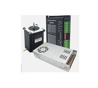 Nema23 Stepper Motor 1.2/1.8/2.2/2.5/3N. m 8mm Single/Dual Axle with DM542/DM556/TB6600 Driver with 350W 36V Power Switch Supply(Single Shaft,DM542 Kit,1.2N.m)