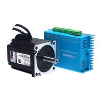 Nema34 Kit 86mm Closed Loop Stepper Motor 14mm Shaft 2 Phase 4.5Nm 6A DSP Hybrid Driver For Engraving Machine