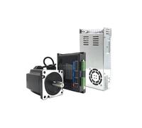 Nema34 Stepper Motor Kit 4.5-12Nm | HB860C Drive 400W 6A 2-Phase 86mm 14mm Shaft(1 Kit-Power Supply,12Nm)