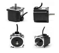 Nema34 Stepper Motor Kit 4.5-12Nm | HB860C Drive 400W 6A 2-Phase 86mm 14mm Shaft(3Kit-Power Supply,4.5Nm)
