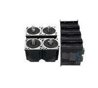 Nema34 Stepper Motor Kit 4.5-12Nm | HB860C Drive 400W 6A 2-Phase 86mm 14mm Shaft(4Kit-Motor Drive,8.5Nm)