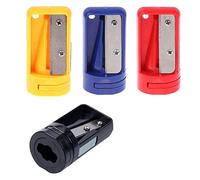 Nemeae Carpenter Pencil Sharpener- 4 Pack Manual Pencil Sharpener for Flat Carpenter Pencils, Portable Pencil Sharpening Tool