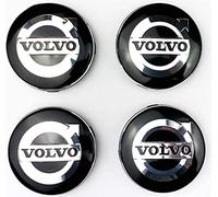 Nemeae Wheel Centre Hub Caps Cover 4pcs 60mm for Volvo V40 V60 V90 S60 S40 V70 XC70 XC60 XC90 Car Wheel Center Hub Cap Car Styling Rims Cover Badge Emblem Stickers Wheel Hub Caps
