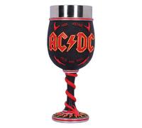 Nemesis Now Wine Glass AC/DC High Voltage Rock and Roll Goblet Lighting Horns Black