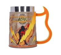Nemesis Now ACDC High Voltage Tankard - Officially Licensed Rock Memorabilia Gift for Men, AC/DC Collectors & Heavy Metal Fans, Stainless Steel Insert, Hand Painted Details, 15.5 cm