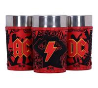 Nemesis Now ACDC Logo Set of 3 Shot Glass Set 8.7cm, Resin, Official ACDC Merchandise, ACDC Collectible Mini Cup Set, Three ACDC Shot Glasses, Cast in The Finest Resin, Expertly Hand-Painted