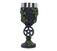 Nemesis Now Aged Pentagram Goblet 19.5cm, Resin, Grey, Ivy Pentagram Goblet, Original Pentagram Symbol, Intricate Pattern, Cast in the Finest Resin, Expertly Hand-Painted