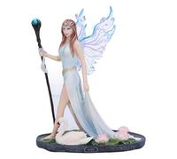 Nemesis Now Aine The Faery Queen of Summer 23cm, Resin, Pale Blue/Purple, Elegant Fairy Walking on Water Figurine, Fantasy Giftware, Cast in the Finest Resin, Expertly Hand-Painted
