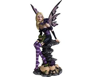 Nemesis Now Amethyst and Hatchlings Fairy Figurine 25.5cm, Purple