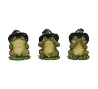 Nemesis Now Animal Three Wise Figurine Trio, Resin, Multicolour, 10cm | Resin, Expertly Hand-Painted