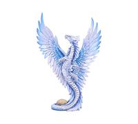 Nemesis Now Anne Stokes Age Adult Silver Dragon Figurine, White, One Size