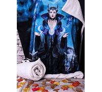 Nemesis Now Anne Stokes Moon Witch Throw 160cm, Polyester, Blue, Anne Stokes Merchandise, Moon Witch Artwork, Soft Touch Throw/Blanket, Fantasy Gift