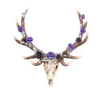Nemesis Now Antlers of Eden Wall Plaque 45cm White, Polyresin