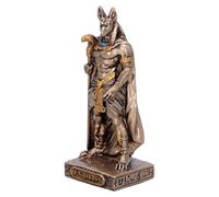 Nemesis Now Anu od of the Afterlife (Mini) | Ancient Egypt Art Decor, Bronzed Hand-Painted Resin Statue, Mythology Collectible
