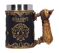 Nemesis Now Assassin's Creed Through the Ages Tankard 15.5cm, Resin, Black/Gold, Official Assassin's Creed Merchandise, Assassin’s Creed Beer Mug, Cast in the Finest Resin, Expertly Hand-Painted