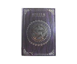 Nemesis Now B0146A3 Embossed Spell Book Purple 17cm, Coated, Wood Free Paper