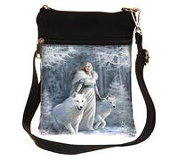 Nemesis Now B1850E5 Winter Guardians Anne Stokes Shoulder Bag 23cm White, PU and Canvas, One Size
