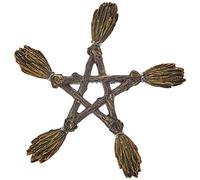 Nemesis Now B1866F6 Broomstick Wall Plaque 19cm Brown, Polyresin, One Size
