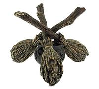 Nemesis Now B1867F6 Broomstick Crystal Ball Crystal Ball Holder 16cm Brown