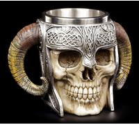 Viking Skull Helmet Tankard Historical Mug