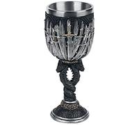 Nemesis Now B2947H7 Sword Goblet 17.5cm Black, Resin w/Stainless Steel Insert