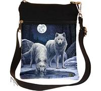 Nemesis Now B2979H7 Warriors Of Winter Lisa Parker Shoulder Bag 23cm Black, PU and Canvas, One Size