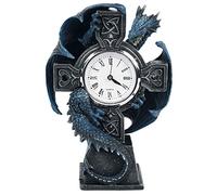 Nemesis Now B3602J7 Draco Clock Anne Stokes 17.8cm, Resin, Blue, One Size