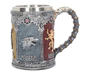 Nemesis Now B3700J7 Sigil Tankard Game of Thrones Mug 14cm Silver, Resin w/stainless steel insert
