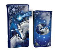 Nemesis Now B3942K8 Sacred Love Lisa Parker Embossed Purse 18.5cm Blue, PU, One Size