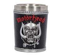 Nemesis Now Black, B4122M8 Motorhead Shot Glass 7cm, Resin w/Stainless Steel Insert, 35 milliliters