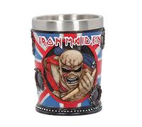 Nemesis Now B4126M8 Iron Maiden Shot Glass 7cm Blue, Resin w/Stainless Steel Insert