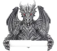 Nemesis Now Obsidian Toilet Roll Holder Silver