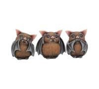 Nemesis Now Three wise bats Statue multicolour Onesize