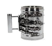 Nemesis Now B4656N9 Terminator 2 Tankard 17cm, Resin w/Stainless Steel Insert, Silver