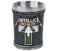 Nemesis Now B4683N9 Metallica-Master of Puppets Shot Glass 7cm, Resin w/Stainless Steel Insert, Black