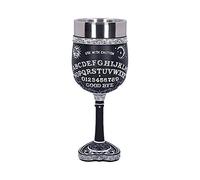 Nemesis Now B5141R0 Black and White Spirit Board Goblet Glass, Resin w/stainless steel insert, 18cm