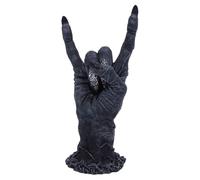 Nemesis Now B5159R0 Baphomet's Horns Horror Hand Figurine, polyresin, Black and Silver, One Size