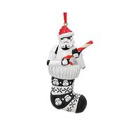 Nemesis Now B5779U1 Stormtrooper in Stocking Hanging Ornament, White, Christmas, 11.5cm