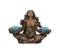 Nemesis Now Balance of Nature Female Tree Spirit Tealight Candle Holder, Brown, 19cm