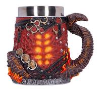 Nemesis Now Baldur's Gate 3 Karlach Tankard 16.5cm, Hellish Design | Officially Licensed Collectible Fantasy Drinkware, Stainless Steel Insert