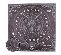 Nemesis Now Baphomet Spirit Board 38.5cm, Wood, Black, Baphomet Sabbatic Goat Head, Spirit of Baphomet, Made of Wood, Hand-Painted