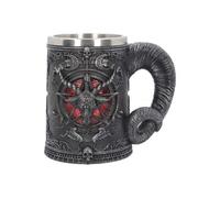 Nemesis Now Baphomet Tankard 16.5cm, Resin w/Stainless Steel, Black, Baphomet He