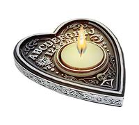 Nemesis Now Black and White Spirit Board Tea Light Holder, Polyresin, 9.5cm