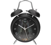 Nemesis Now Black Cat - 'His Master's Voice' by Lisa Parker - Alarm Clock