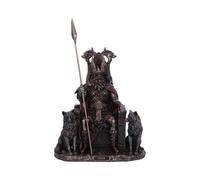 Nemesis Now Bronze Odin All Father Wolves and Throne Figurine