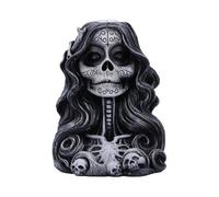 Nemesis Now Calavera's Offering Backflow Incense Burner, Gothic Skull Smoke Fountain, Hand-Painted Mexican Skeleton Decor
