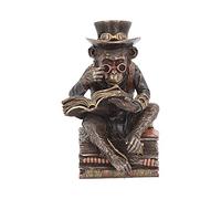 Nemesis Now Chimpanzee Scholar Figurine 18cm Bronze, Size 23cm