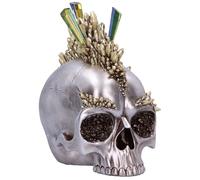 Nemesis Now Chromatic Crystal Skull Figurine, 21cm, Chrome Punk Style