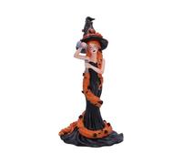 Nemesis Now Cinnamon Sugar and Spice Figurine 23.5cm, Resin, Black/Orange, Cinnamon-Inspired Red Haired Witch Ornament, Long Red-Haired Witch Figurine, Cast in the Finest Resin, Expertly Hand-Painted